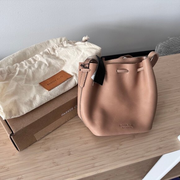 Parker Clay Topa Mini Bucket Bag, Sand, NWT - Picture 4 of 7